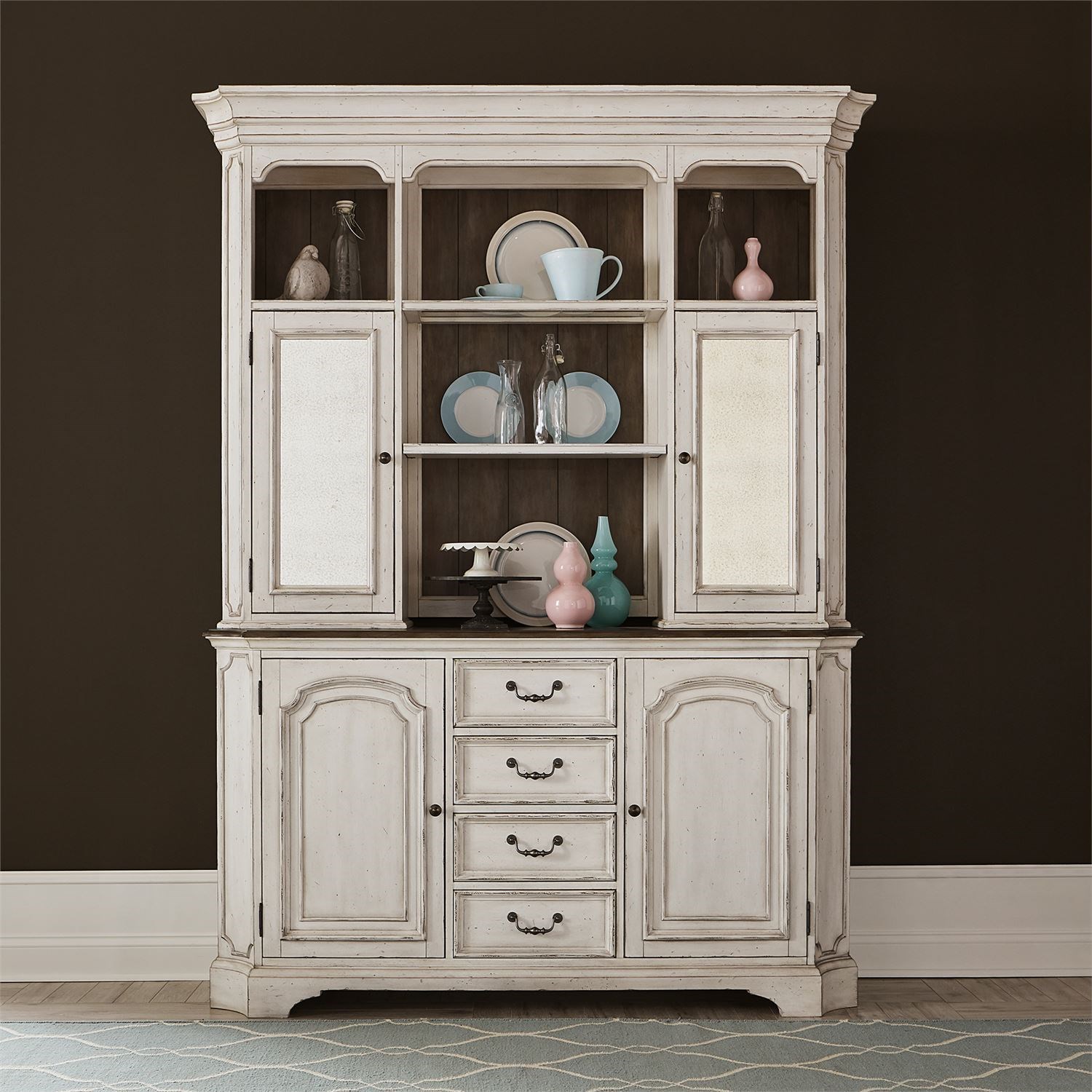 Liberty Furniture Abbey Road 455W-DR-HB Relaxed Vintage Hutch and